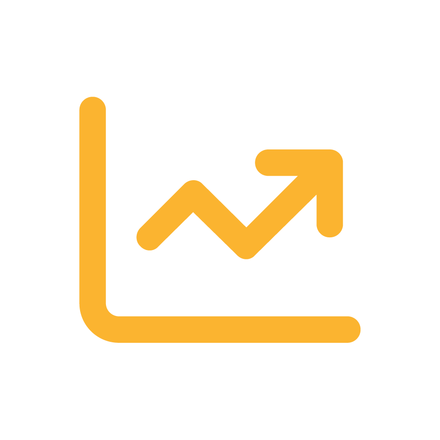 Line graph icon