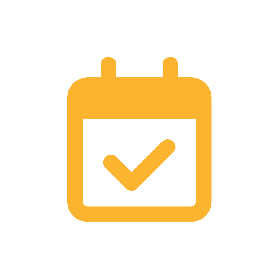 Calendar with checkbox icon
